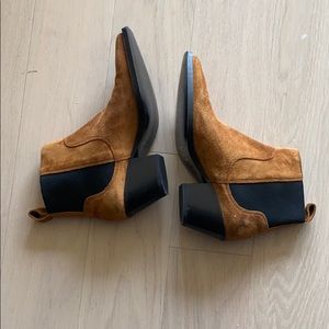 Everlane western boot russet suede